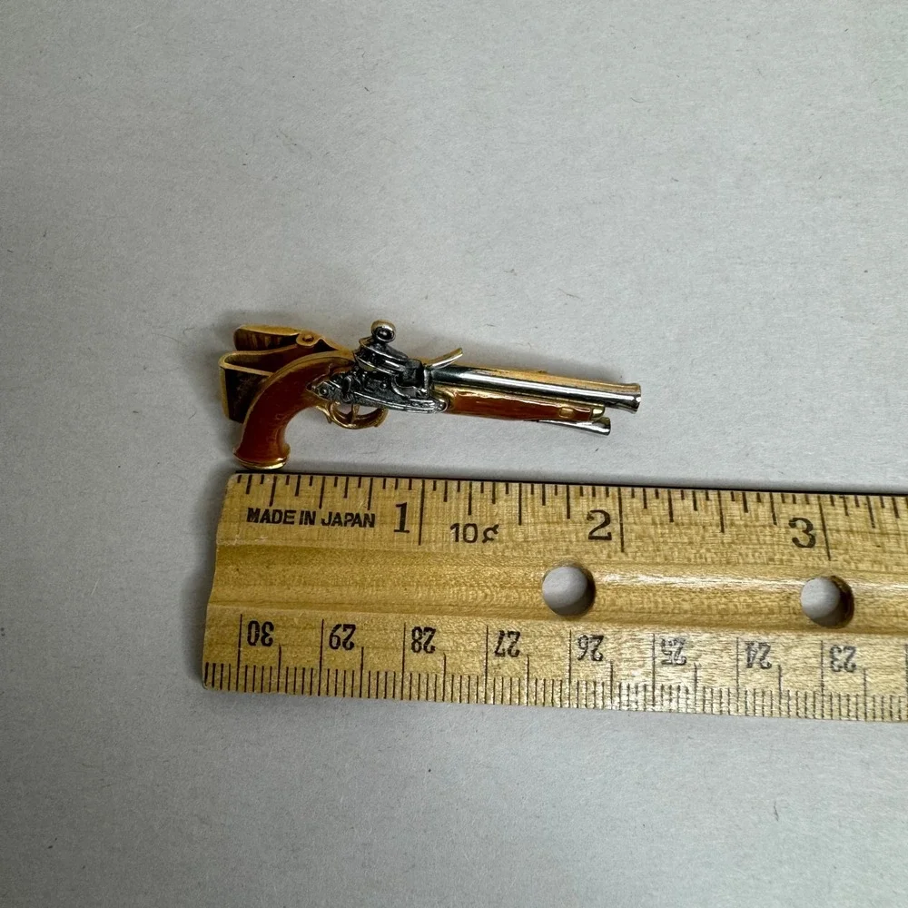 Vintage Avon Tie Clip Gold-Tone Enamel Jewelry Weapon